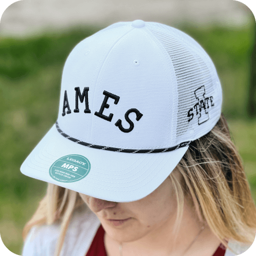 L2 Ames I-State White Structured Cap